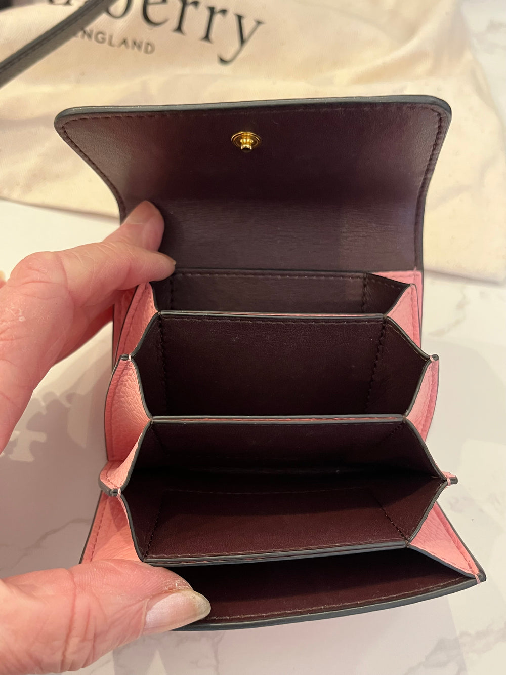 Pre Loved Mulberry Hampstead Mini in Pink with Coin Purse (excellent)