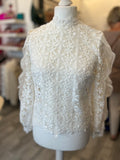Self Portrait White Lace Blouse UK 12