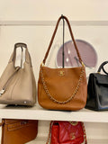 Chanel Tan Braided Handle Chain Hobo