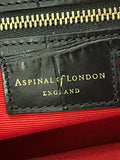 Pre Loved Aspinal of London Embossed Leather Small Tote Bag (new)