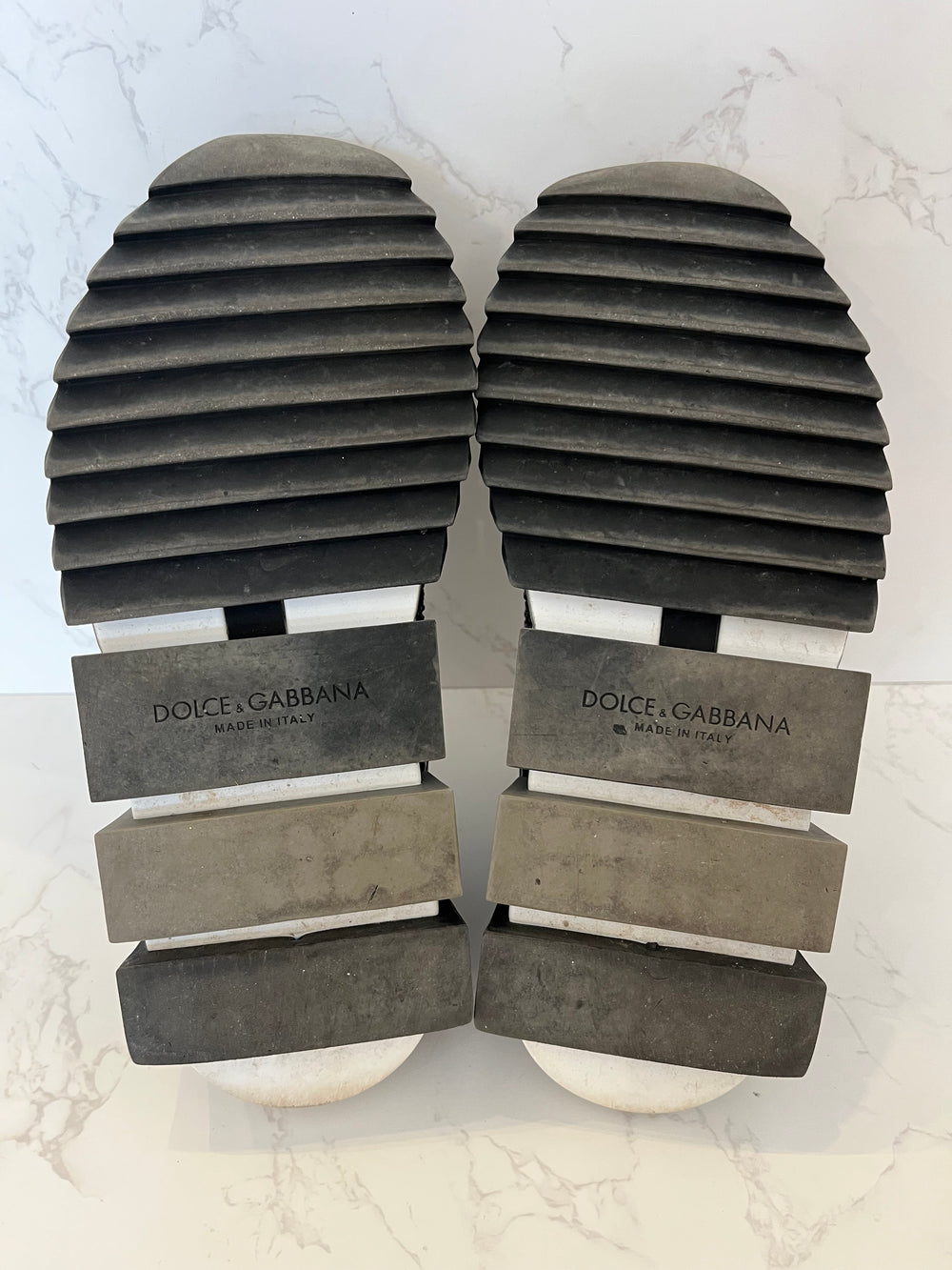 Pre Loved Dolce & Gabbana Diamanté Crystal Trainers uk5