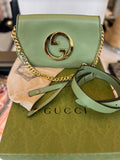 Gucci Apple Green Leather Blondie Bag