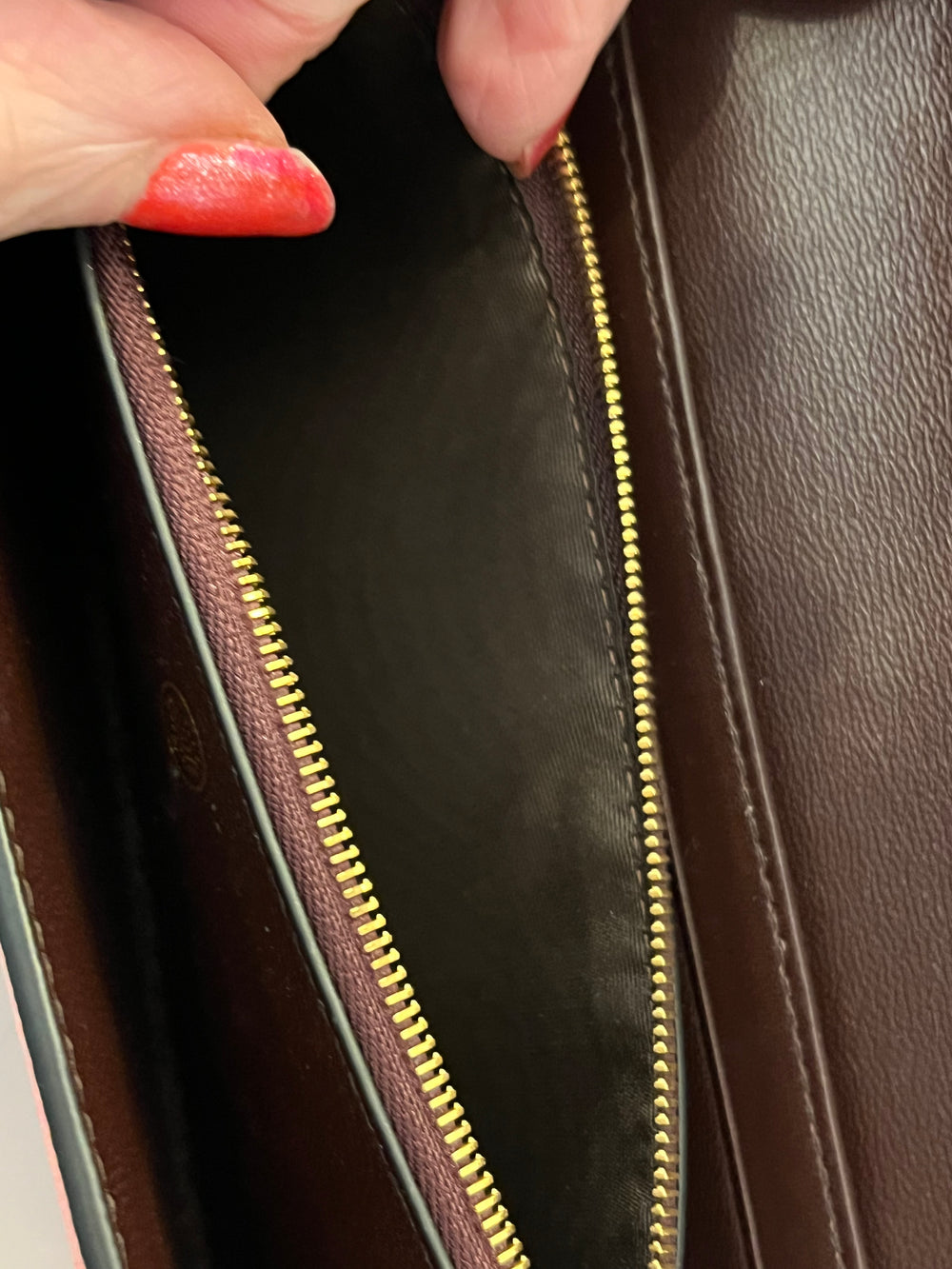 Pre Loved Mulberry Continental Wallet in Rose Pink (as new)