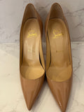 Pre Loved Christian Louboutin Nude Patent Heels uk3.5 **RESERVED ME**
