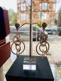 Pianegonda Silver Drop Hoop Earrings