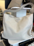 Pre Loved Prada Vitello White Leather Shoulder Bag ** reserved EK*+