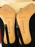 Pre Loved Manolo Blahnik Black Suede Heels UK 5 (New)