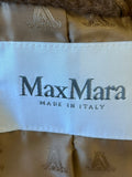 Max Mara Camel Teddy Biker Style Jacket UK 8 - Oversized (New)