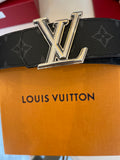Louis Vuitton Monogram Belt in Graphite Reversible 85cm