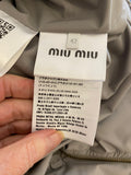 Miu Miu Stone Padded Zipped Jacket  IT 42 (UK 10) - NEW