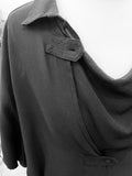 Pre Loved Balenciaga Black Silk Tunic Dress