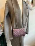 Chanel Wallet on Chain in Iridescent Purple Leather