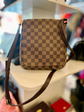 Pre Loved Louis Vuitton Vintage Damier Ebene Crossbody Messenger Bag