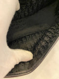 Pre Loved Christian Dior Corset Saddle Bag in Black Leather