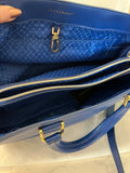 Pre Loved Longchamp Honore 404 Tote in Blue Leather