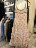 Pre Loved Dolce & Gabbana Silk Dress Crystal Diamante Details size 40 UK 8 (Excellent)