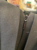 Pre Loved Gucci Pleated Plunging V-Neck Crepe Dress in Black  UK 12 (excellent)