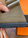 Pre Loved Hermes Chypre Sandals in Etoupe UK 6 (new)