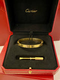 Pre Loved Cartier 18ct Yellow Gold Love Bracelet Classic Model 17cm (Pristine)