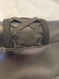 Pre Loved Christian Dior Corset Saddle Bag in Black Leather