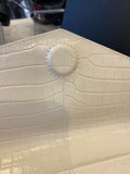 Saint Laurent Uptown Soft Cream Envelope Clutch