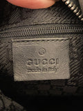 Pre Loved Vintage Gucci Black Leather Shoulder Bucket Bag