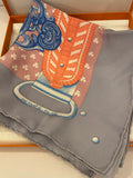 Pre Loved Hermes Boucles et Galons Du Tsar Silk Scarf 90cm (new)