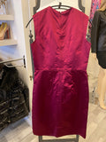 Pre Loved Prada Silk Bordeaux Shift Dress size uk10