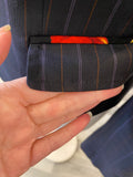 Dolce & Gabbana Pinstripe Jacket With Flower Lapel IT 40 (UK 8/10)