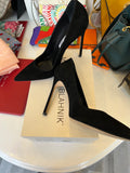 Pre Loved Manolo Blahnik Black Suede Heels UK 5 (New)