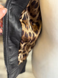 Pre Loved Dolce  & Gabbana calf leather black zipped Jacket - Size S