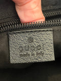 Pre Loved Vintage Gucci Black Monogram Canvas Messenger Bag