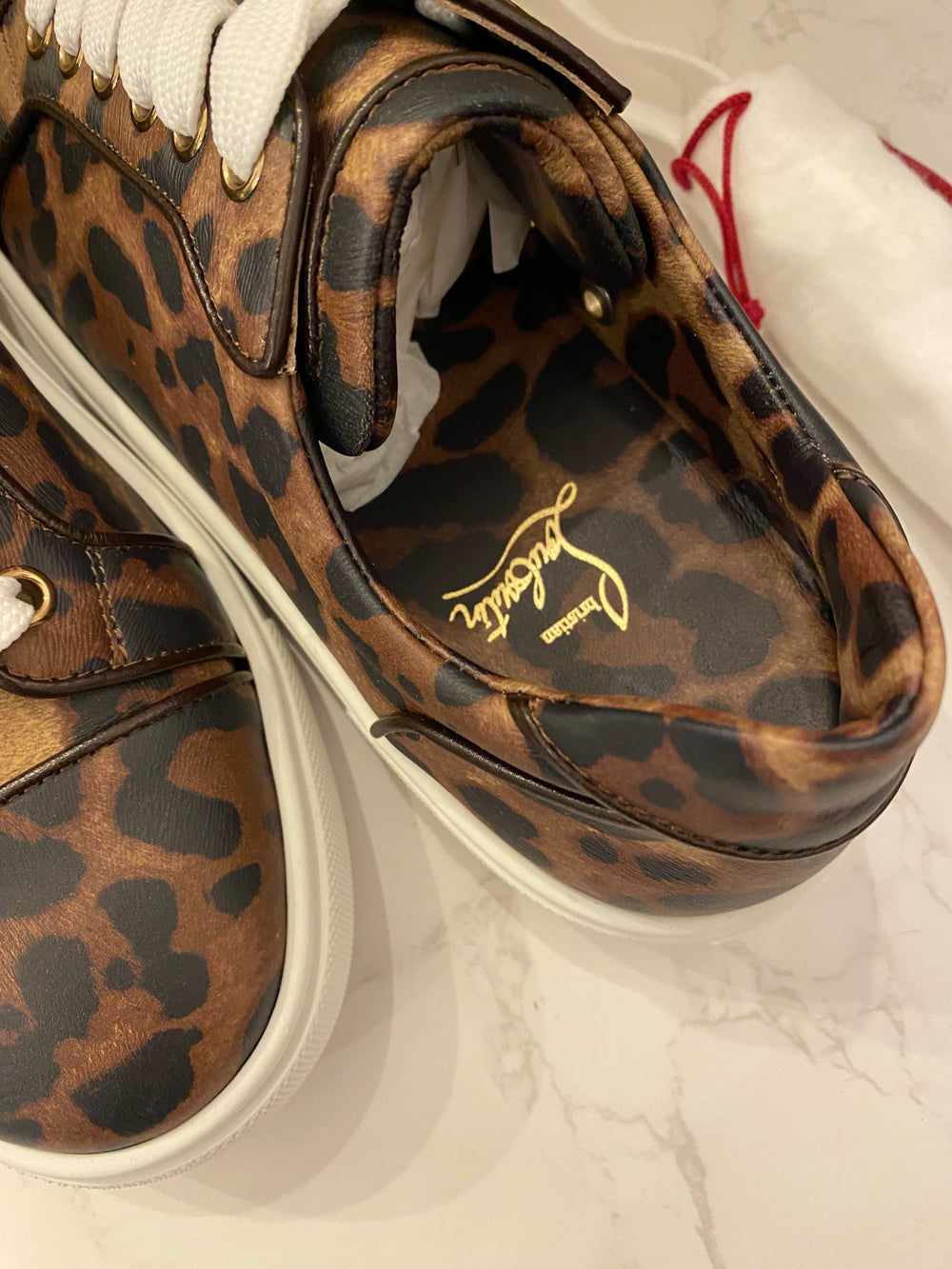 Preloved Christian Louboutin Vieirissima Orlato Sneakers Leopard size UK 6 (new)