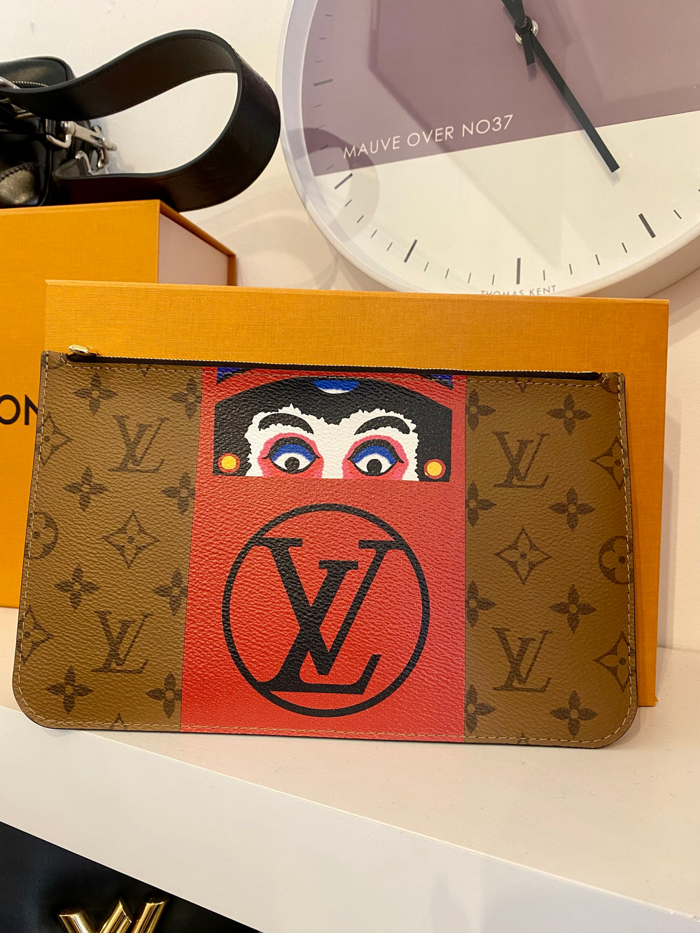 Pre Loved Louis Vuitton Ltd Edition Monogram Kabuki Pouch (excellent)