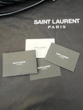 Pre Loved Yves Saint Laurent Cassandra Black Leather Chevron Studded Bag