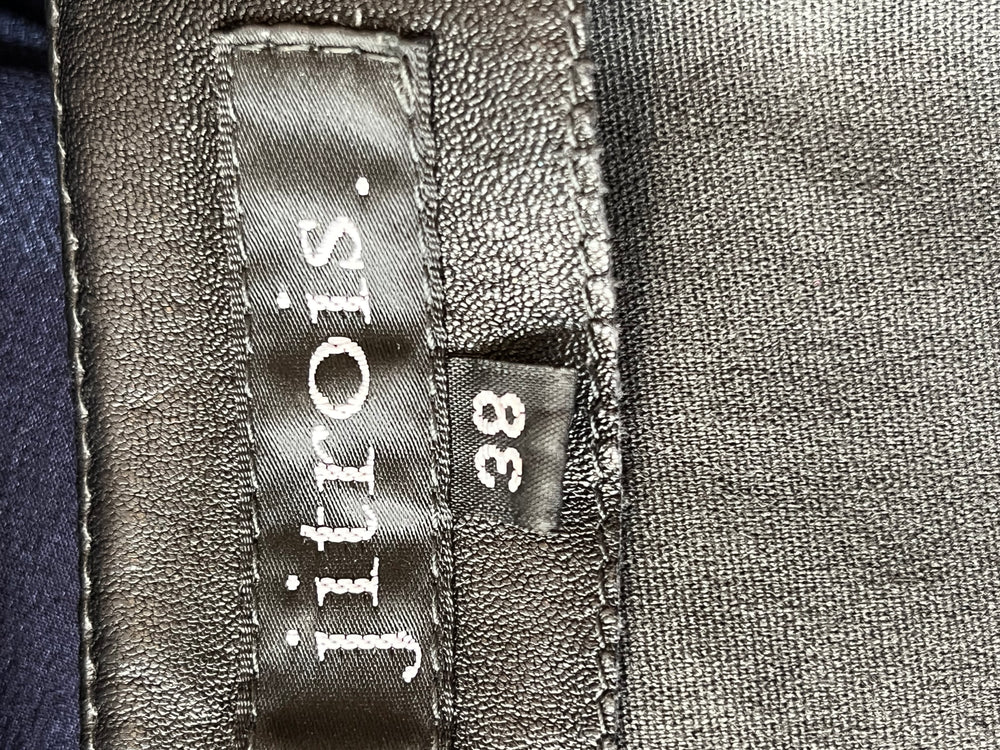 Pre Loved Jitrois Black Leather Dress Fr38 uk10