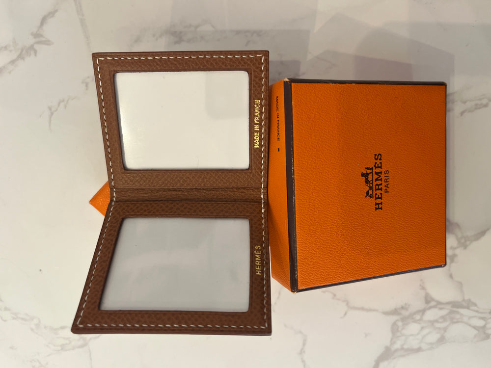 Pre Loved Hermes Leather Mini Photo Frame (new)