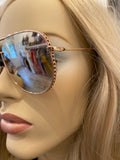 Pre Loved Christian Dior Gold Aviator Sunglasses