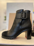 Pre Loved Christian Louboutin Olivia Snow 70 Spiked Boots uk 5 (new)
