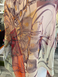 Hermes Sheer Brides Rebelles Mousseline Silk Shawl 140cm