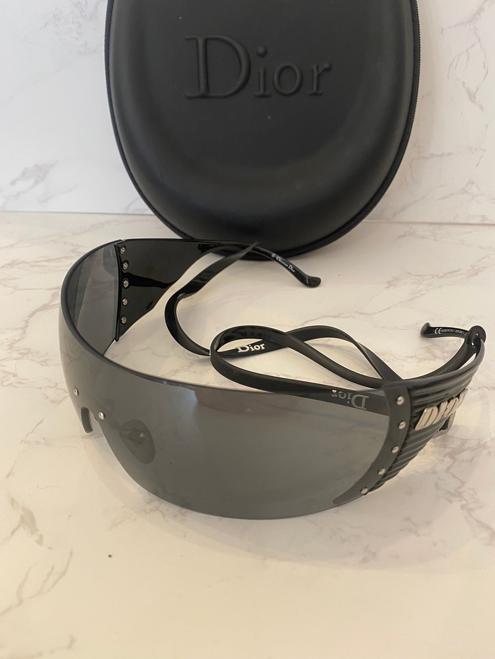 Pre Loved Vintage Christian Dior Dior Bike 4 Wrap Galliano Sunglasses (excellent)