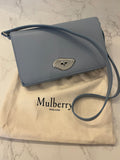 Pre Loved Mulberry Lana Wallet on Strap in Poplin Blue (new)