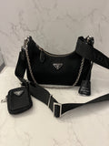 Pre Loved Prada Re-edition 2005 Cossbody Bag & Coin Purse