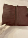 Pre Loved Bottega Veneta Intrecciato Leather Continental Wallet in Old Rose (excellent)