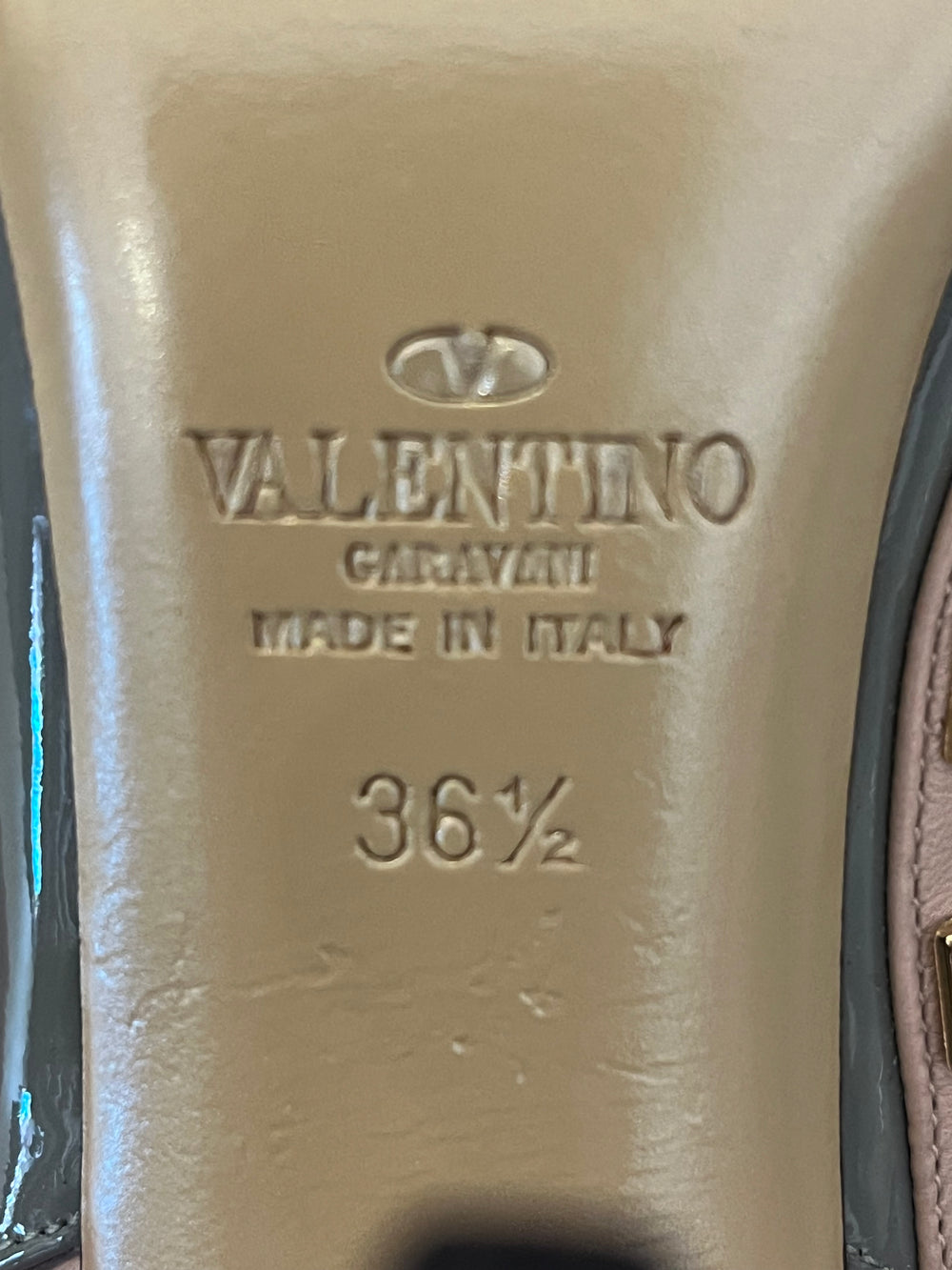 Pre Loved Valentino Garavani Grey Rock Stud Heels UK 3.5