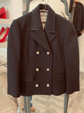 Gucci Double Breasted Jacket in Black It40 UK8