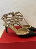 Pre Loved Valentino Garavani Rock Stud Kitten Heels UK 6 (New)
