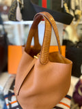Pre Loved Hermes Picotin Lock Touch , Gold Taurillon Clemence (Excellent)