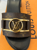 Pre Loved Louis Vuitton Monogram Lock It Mules UK 4