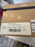 Pre Loved Christian Louboutin Sporty Kate 85 White Patent Heels UK 7
